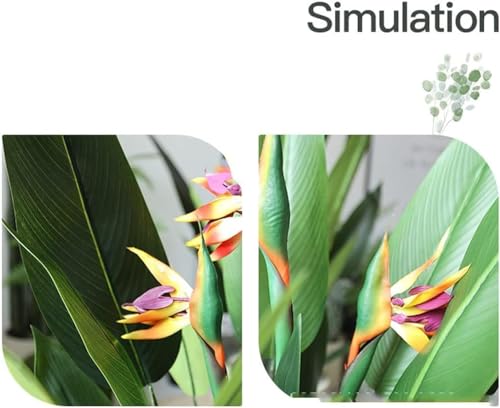 HPTHLY Artificial Tree Potted Artificial Trees Bird of Paradise Faux Plant 4.5 Feet Fake Tree Indoor and Outdoor Fake Plants Evergreen All Seasons More Natural