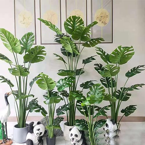 Artificial Planta 150cm Plantas Artificiales Decorativas Grande Árboles Plástico De Interior Y Exterior Decoración for Hogar, Oficina, Casa, Balcón, Dormitorio(1.5m)
