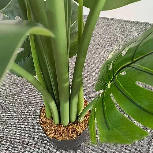 Artificial Planta 150cm Plantas Artificiales Decorativas Grande Árboles Plástico De Interior Y Exterior Decoración for Hogar, Oficina, Casa, Balcón, Dormitorio(1.5m)